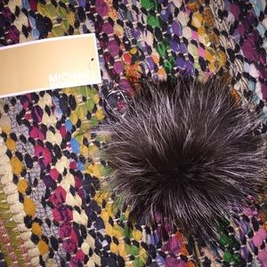 NWT Michael Kors Fur Keychain